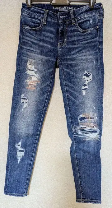 AMERICAN EAGLE 데미지 스키니 청바지 Ssize