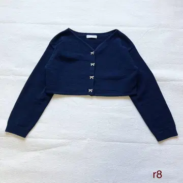(r8) 셀포드 가디건 리폰 비쥬 네이비 사이즈 프리