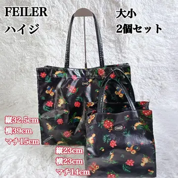 FEILER 페일러 하이디 토트백 무당벌레 나비 오리 꽃무늬