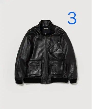 25AW LAMB LEATHER ZIP BLOUSON 사이즈 3