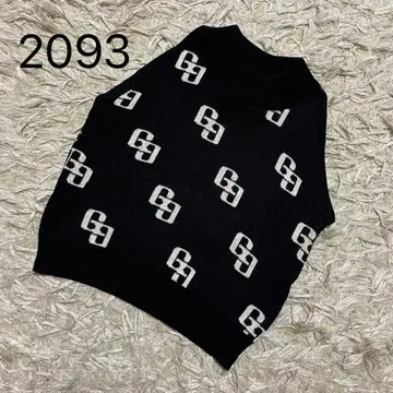 2093*GYDA GG PATTERN 아메슬리 니트 상의