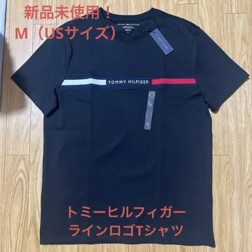 TOMMY HILFIGER 블랙 티셔츠 M (US) 미사용 새상품!