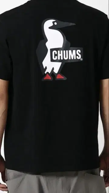 CHUMS Booby 로고 티셔츠 블랙 M/L/XL