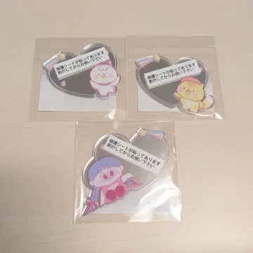 NiziU HAPPYDRAW E상 아크릴 거울 스티커 3세트