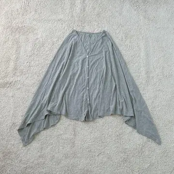 판초 가디건 얇은 소재 프론트 버튼 넉넉한 스트레치 캐주얼