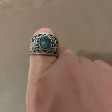 실버 925 아쿠아마린 반지