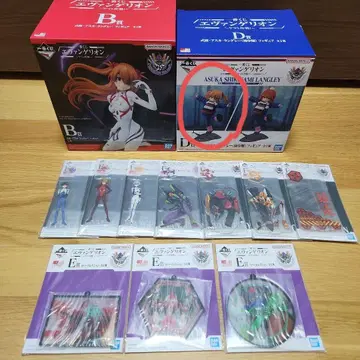 에바 제일복권 아스카 피규어 아크릴 스탠드 러버 컬렉션 묶음 판매