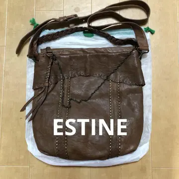 [ 새상품급 ] ESTINE 에스느 숄더 핸드백 2WAY 브라운