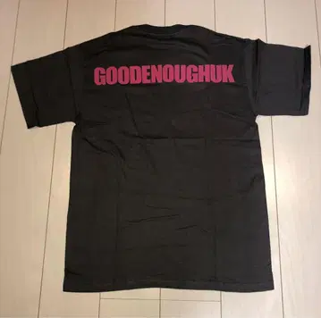 미사용 GOOD ENOUGH UK 수제 올 오버 프린트 티셔츠 L