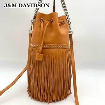 컨디션 최상 J&M DAVIDSON 카니발 백 천연 가죽 프린지 2way