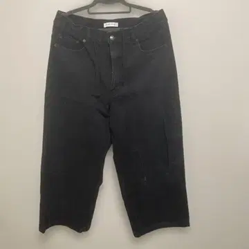 FREAK'S STORE 블랙 와이드 데님 팬츠
