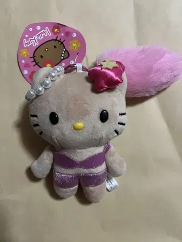 HELLO KITTY GOGO 갸루 꼬리 마스코트 키링 일광화상