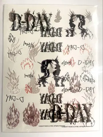 STICKER TATTOO SUGA Agust D 타투 스티커 세트
