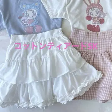 Evelyn 코튼 티어드 SK 화이트
