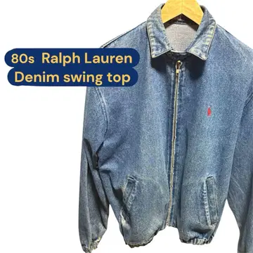 색감 발군 80s Ralph Lauren 데님 스윙탑
