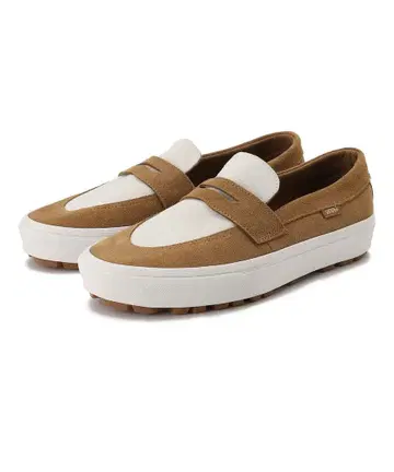 VANS Style 53 SV 스웨이드 슬립온 로퍼 브라운 화이트