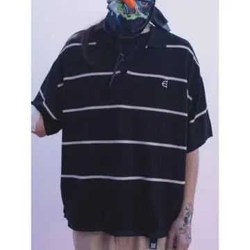 EVISEN BAMBI BORDER POLO SHIRT 피케 셔츠 xl