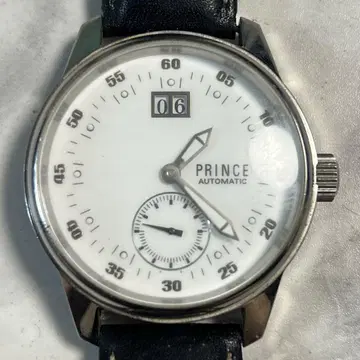 작동품 PRINCE 뒷면 스켈레톤 가죽 벨트 P-0008