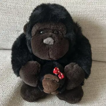 엄마 아빠 블랙 고릴라 봉제 인형