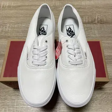 [새상품] 27cm VANS 반스 정품 가죽 화이트