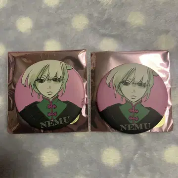 BLEACH WORLD 매트 캔뱃지 네무 2개