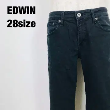 EDWIN 에드윈 스트레이트 데님 팬츠 블랙 H3
