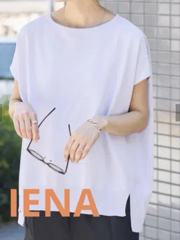 새상품 IENA 코튼 스트레치 NEO 와이드 크루 풀오버