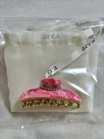 새상품급 acca 클립 마블 빨간색 핑크 화이트 큐빅