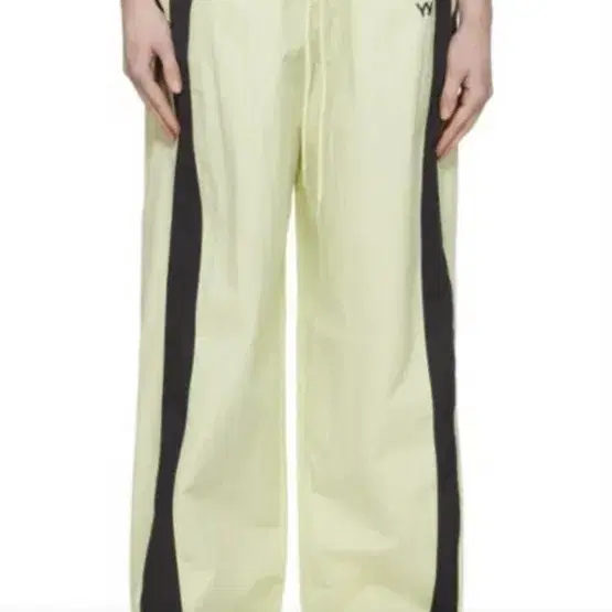 韓国商品/OPEN YY YY COLOR BLOCK PANTS YY COLOR BLOCK PANTS, BLACK WHITE
