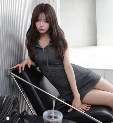 darich 라메 맨투맨 미니 원피스 다리치