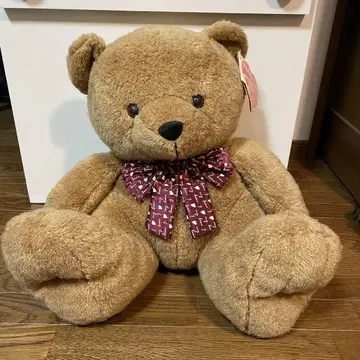 빅 테디베어 귀여운 리본 포함