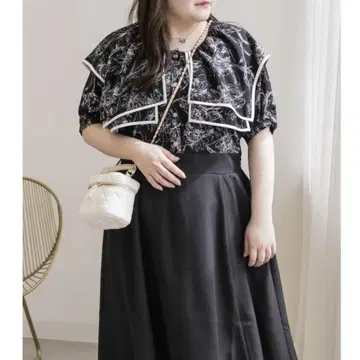 빅 사이즈 CLETTE 쿠레트 꽃무늬 도킹 원피스 3L