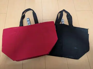 [ 새상품 묶음 할인 ] MOTTERU 보냉 에코백 빨간색 & 블랙