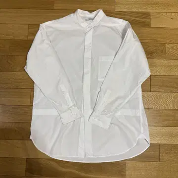 +J 오버사이즈 스탠드 칼라 셔츠 (긴팔) 셔츠 XL