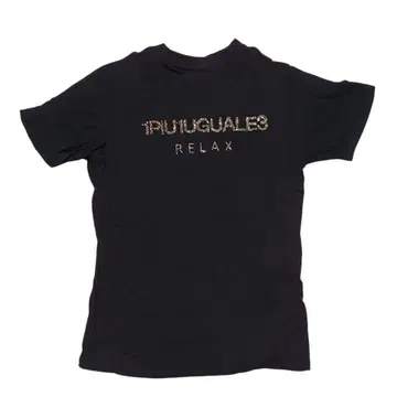1PIU1UGUALE3 우노푸 로고 티셔츠 큐빅 스트레치