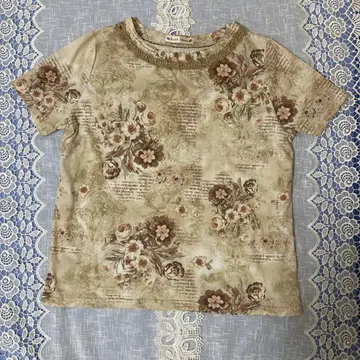Rosa Deco 꽃무늬 반팔 T셔츠