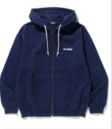 XLARGE 지퍼 후드티 네이비