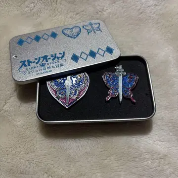 죠죠 죠렌 스이파라 콜라보 핀 배지 & 캔 케이스