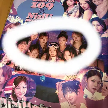 NiziU 전원 친필 사인 포스터 SHIBUYA109
