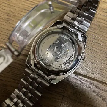뒷면 SEIKO5/자동 감기 손목시계 세이코 파이브 작동품 세미 빈티지