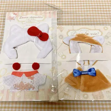 산리오 Petit la vie 헬로키티 키티  의류 이누 10cm