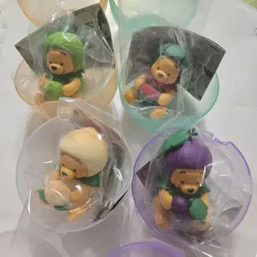 곰돌이 푸 후르츠 코스튬 가챠 디즈니 스토어 리조트 한정판