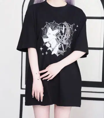라파리 LAFARY 비밀 이야기 티셔츠 블랙
