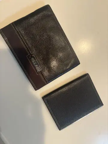 게스 2단 지갑 명함지갑 세트