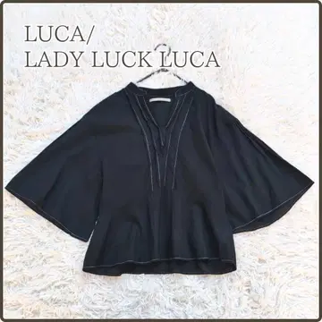 LUCA/LADY LUCK LUCA 코튼 100% 블라우스 플레어 슬리브