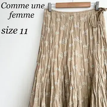 Comme une femme 꼼앙팜 스커트 자수 11