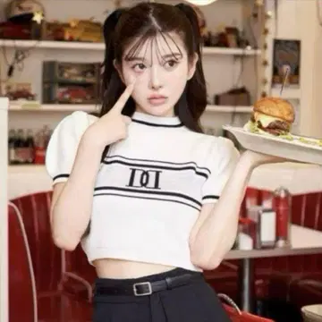 Darich 다리치 DD 하프 슬리브 니트 탑