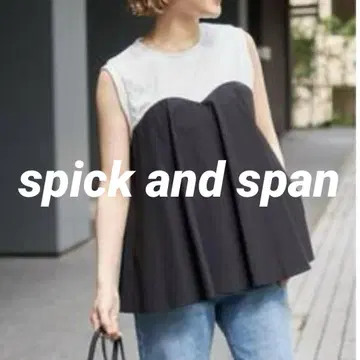뷔스티에 콤비 슬리브리스 풀오버 Spick and Span