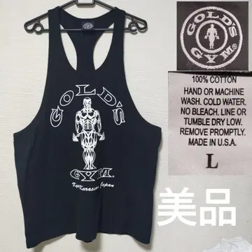USA제 골드짐 GOLD GYM 빈티지 탱크탑 블랙 L