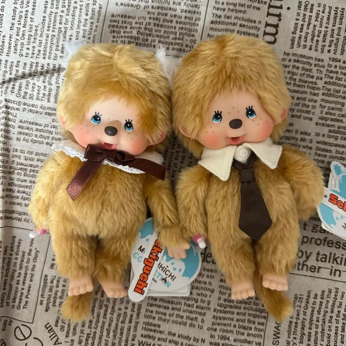 Monchhichi 30th Anniversary Beige Couple #몬치치 on Bunjang Global